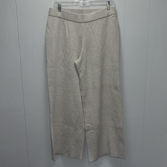Oysho Side Rib Straight Leg Knit Trousers Size Large - Picture 5 of 6